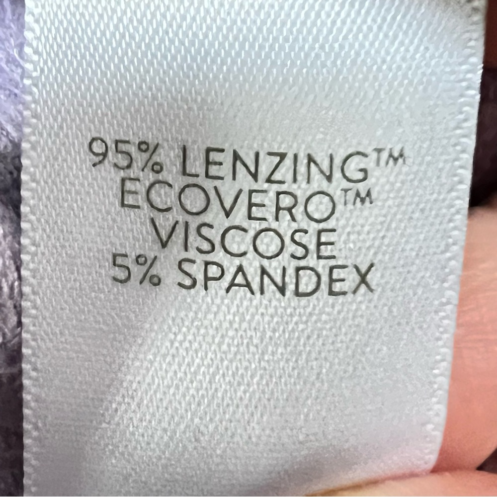 PURE JILL Eco Terry Purple Lilac Viscose Spandex Sweatshirt Casual Pockets XL - Picture 8 of 9